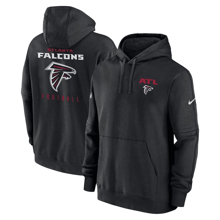 Men 2023 NFL Atlanta Falcons black Sweatshirt style 1
